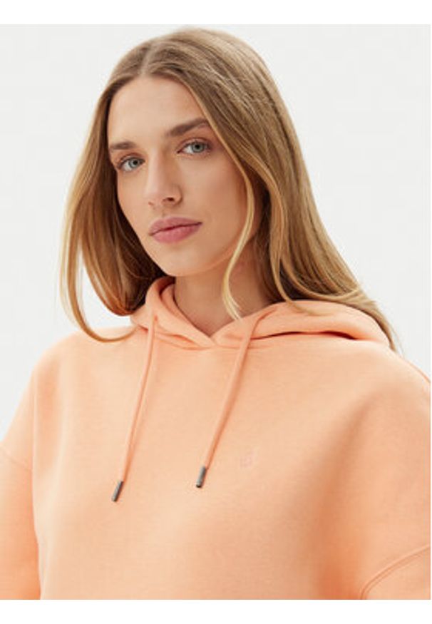 Volcom Bluza Stone Heart Up B4112509 Pomarańczowy Oversize. Kolor: pomarańczowy. Materiał: bawełna