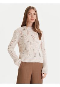 JOOP! Sweter 58 254KN58Kalma 30048461 Beżowy Regular Fit. Kolor: beżowy. Materiał: syntetyk