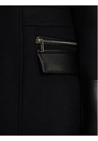 Morgan Płaszcz wełniany 222-GSIBIL Czarny Regular Fit. Kolor: czarny. Materiał: syntetyk #4