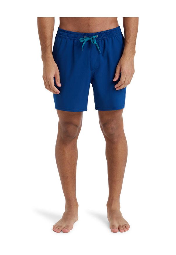 Quiksilver - Szorty kąpielowe dla Mężczyzn SURFSILK SOLID 16" Niebieski. Kolor: niebieski. Materiał: elastan, poliester, materiał. Styl: sportowy