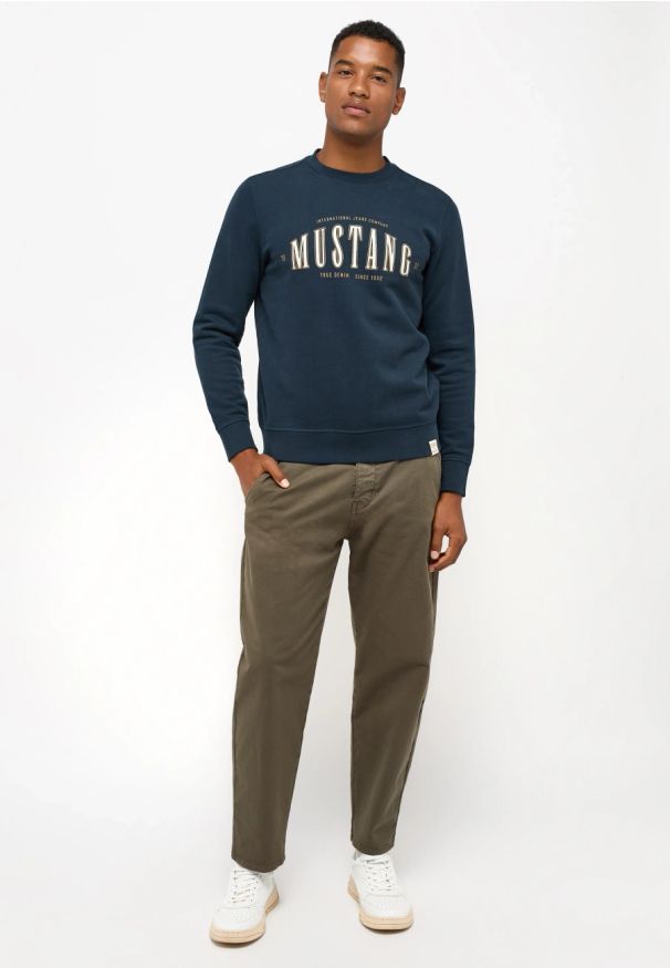 Męska bluza nierozpinana Mustang Style Ben Crewneck Carbon 1014505 4135