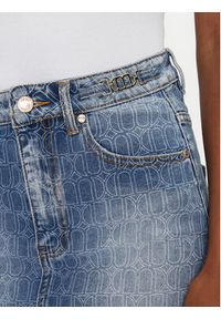MET Spódnica jeansowa M10 127GNB Niebieski Regular Fit. Kolor: niebieski. Materiał: bawełna