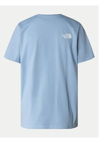 The North Face Koszulka techniczna Foundation Traces NF0A882U Niebieski Regular Fit. Kolor: niebieski. Materiał: bawełna