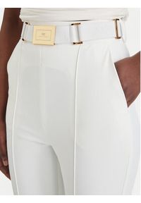 Elisabetta Franchi Spodnie materiałowe PA-132-61E2-V350 Biały Regular Fit. Kolor: biały. Materiał: syntetyk #2