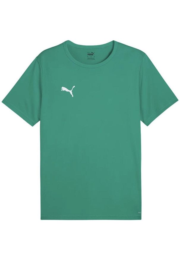 Puma - Męska Koszulka Meczowa TeamRise. Kolor: zielony. Sport: turystyka piesza