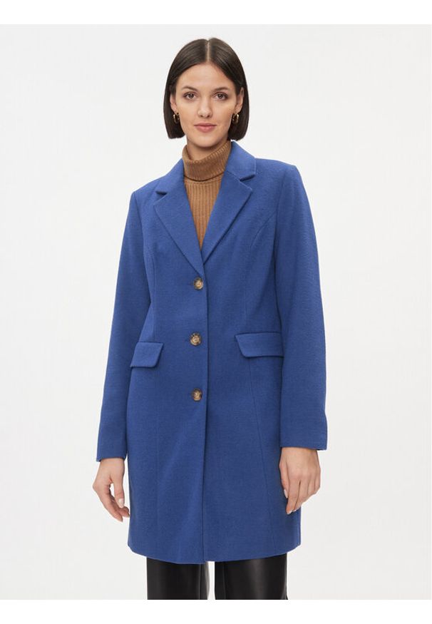 Vero Moda Płaszcz przejściowy 10288831 Niebieski Regular Fit. Kolor: niebieski. Materiał: syntetyk