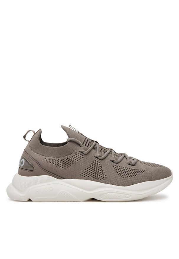 Hugo - HUGO Sneakersy Leon 50541684 Beżowy. Kolor: beżowy. Materiał: materiał