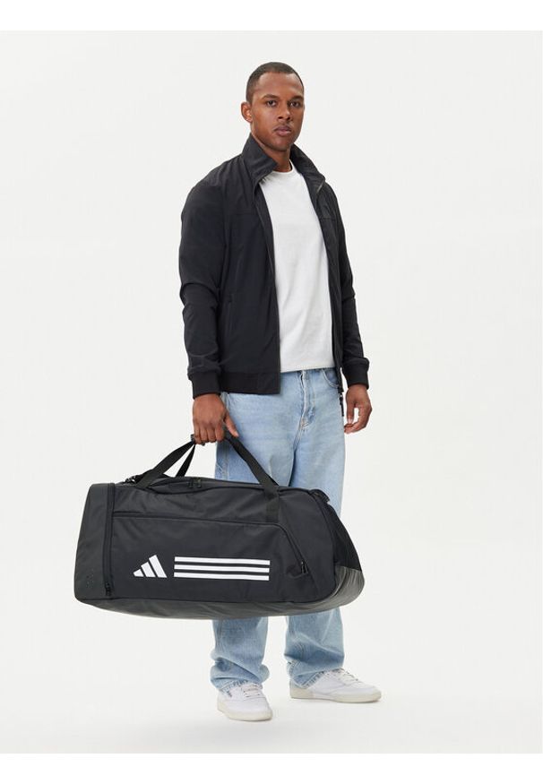 Adidas - adidas Torba Essentials 3-Stripes Large JY4149 Czarny. Kolor: czarny. Materiał: materiał