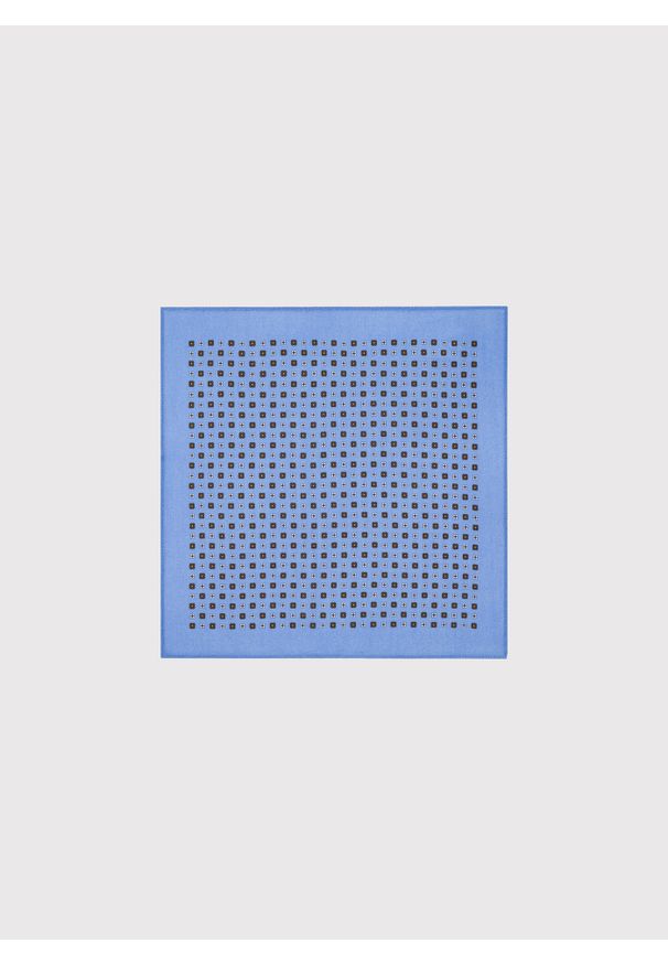 Pako Lorente - PAKO LORENTE – Niebieska poszetka w mikrowzór. Kolor: niebieski. Materiał: bawełna