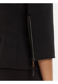 Elisabetta Franchi Marynarka GI-174-56E2 Czarny Regular Fit. Kolor: czarny. Materiał: syntetyk #4