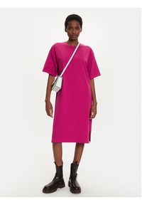 Kaffe Sukienka codzienna Edna 10507666 Różowy Regular Fit. Okazja: na co dzień. Kolor: różowy. Materiał: bawełna. Typ sukienki: proste. Styl: casual #2