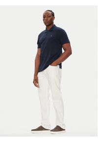 Calvin Klein Jeans Polo LV040EM269 Granatowy Regular Fit. Typ kołnierza: polo. Kolor: niebieski. Materiał: bawełna #4