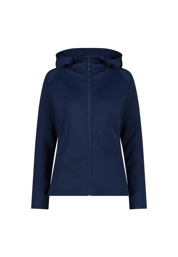 Damska kurtka z kapturem CMP. Typ kołnierza: kaptur. Kolor: niebieski. Sport: turystyka piesza