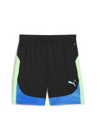 Puma - Męskie szorty individualFINAL PUMA Black Fizzy Apple Yellow. Kolor: wielokolorowy, żółty, czarny. Materiał: dzianina. Sport: piłka nożna #1