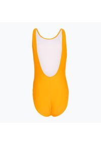 Strój pływacki jednoczęściowy damski Speedo Logo Deep U-Back. Kolor: pomarańczowy, biały, wielokolorowy