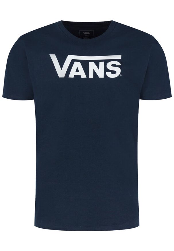 Vans T-Shirt Classic VN000GGGNAV1 Granatowy Classic Fit. Kolor: niebieski. Materiał: bawełna