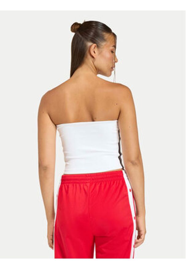 Adidas - adidas Top 3-Stripes KD6235 Biały Slim Fit. Kolor: biały. Materiał: syntetyk