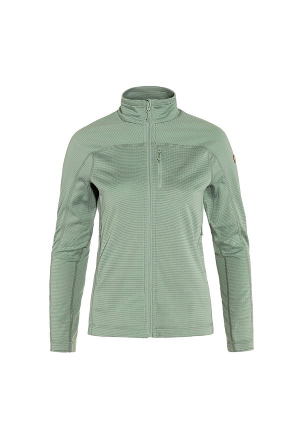 Bluza polarowa damska Fjällräven Abisko Lite Fleece. Kolor: zielony. Materiał: polar