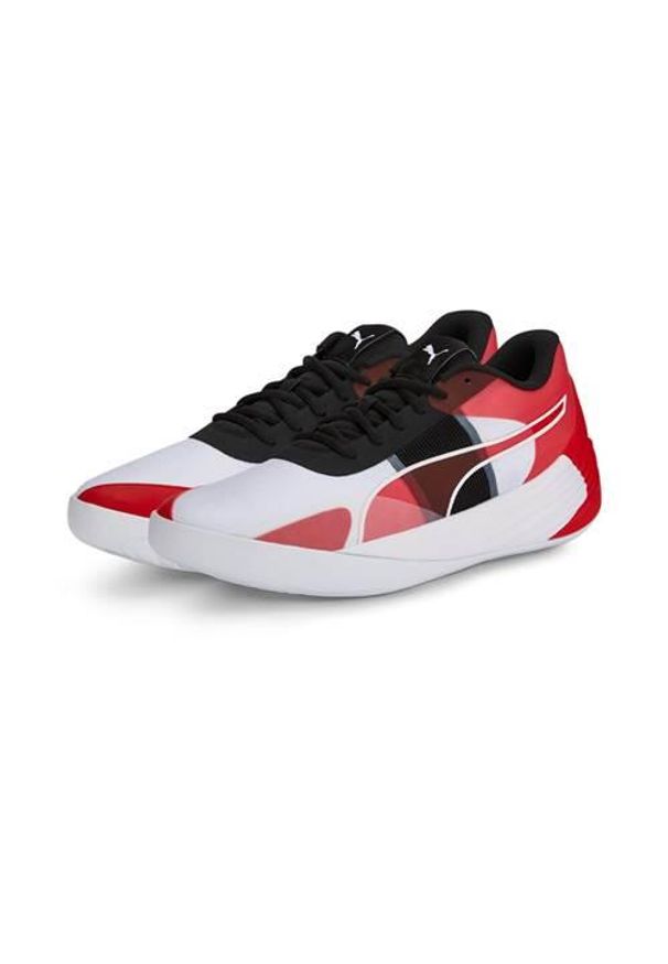Buty koszykarskie męskie Puma Fusion Nitro Team. Kolor: wielokolorowy, biały. Materiał: syntetyk, materiał. Szerokość cholewki: normalna. Sport: bieganie