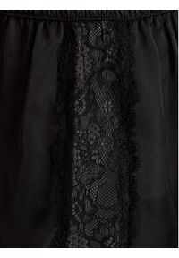 Hunkemöller Szorty piżamowe Satin 205068 Czarny Regular Fit. Kolor: czarny. Materiał: syntetyk #3