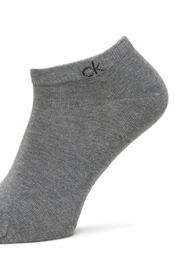 Calvin Klein Zestaw 3 par niskich skarpet męskich 701234366 Szary. Kolor: szary. Materiał: materiał, bawełna