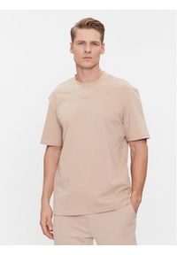 Hugo T-Shirt Dapolino 50488330 Beżowy Relaxed Fit. Kolor: beżowy. Materiał: bawełna