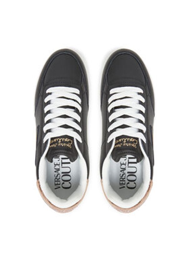 Versace Jeans Couture Sneakersy 78VA3SJ5 Czarny. Kolor: czarny. Materiał: skóra