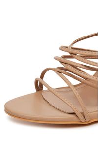 DeeZee Sandały FA05-3492-S1 Beżowy. Kolor: beżowy. Materiał: materiał, syntetyk