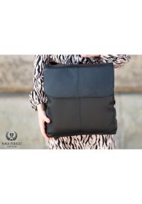 Plecak skórzany damski PAOLO PERUZZI T-72-BL czarny. Kolor: czarny. Materiał: skóra #1