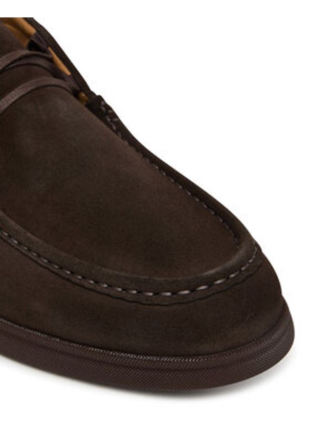 BOSS Półbuty Sienne 50548119 Brązowy. Kolor: brązowy. Materiał: zamsz, skóra