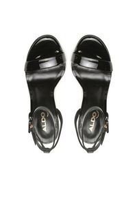 Aldo Sandały Kat 13567216 Czarny. Kolor: czarny. Materiał: skóra