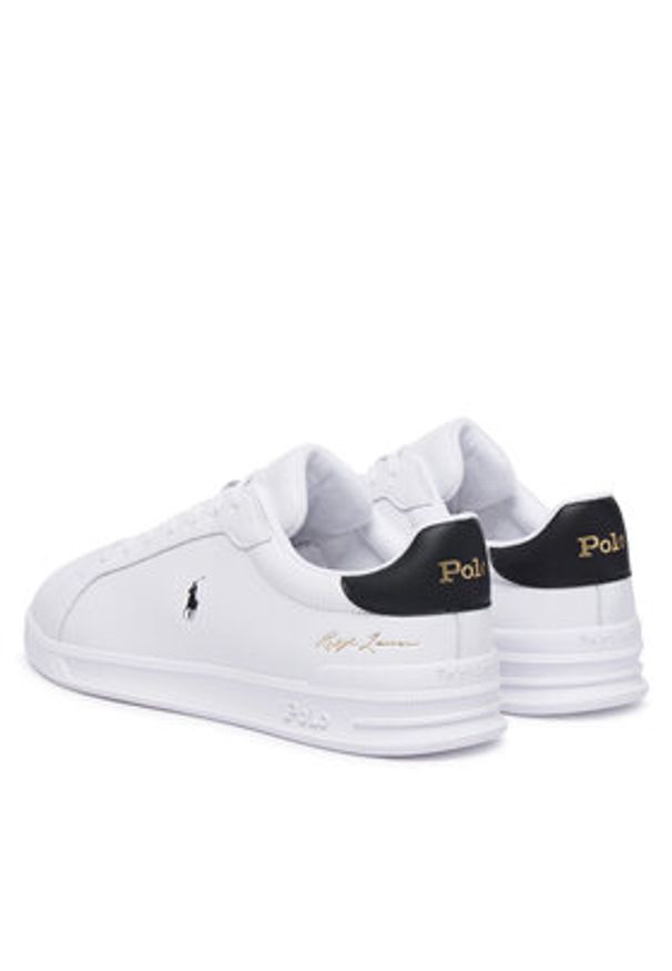 Polo Ralph Lauren Sneakersy Hrt Crt Sig Sk Ltl 809P13083001 Biały. Kolor: biały. Materiał: skóra