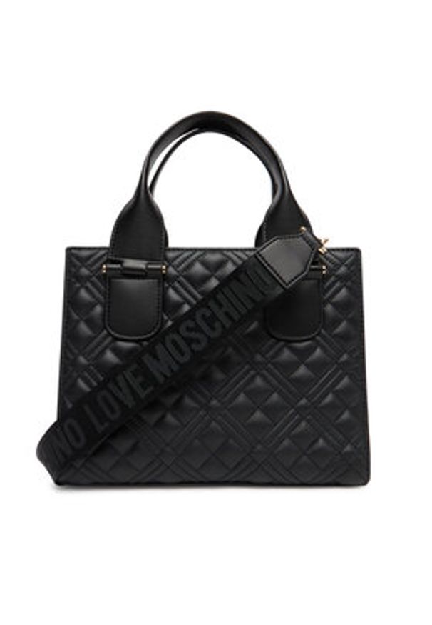 Love Moschino - LOVE MOSCHINO Torebka JC4303PP0MK1200A Czarny. Kolor: czarny. Materiał: skórzane