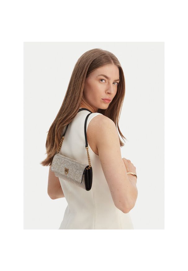 Pinko - Torebka PINKO. Kolor: złoty