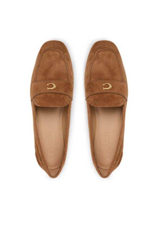Coach Loafersy CCC82 Brązowy. Kolor: brązowy. Materiał: zamsz, skóra