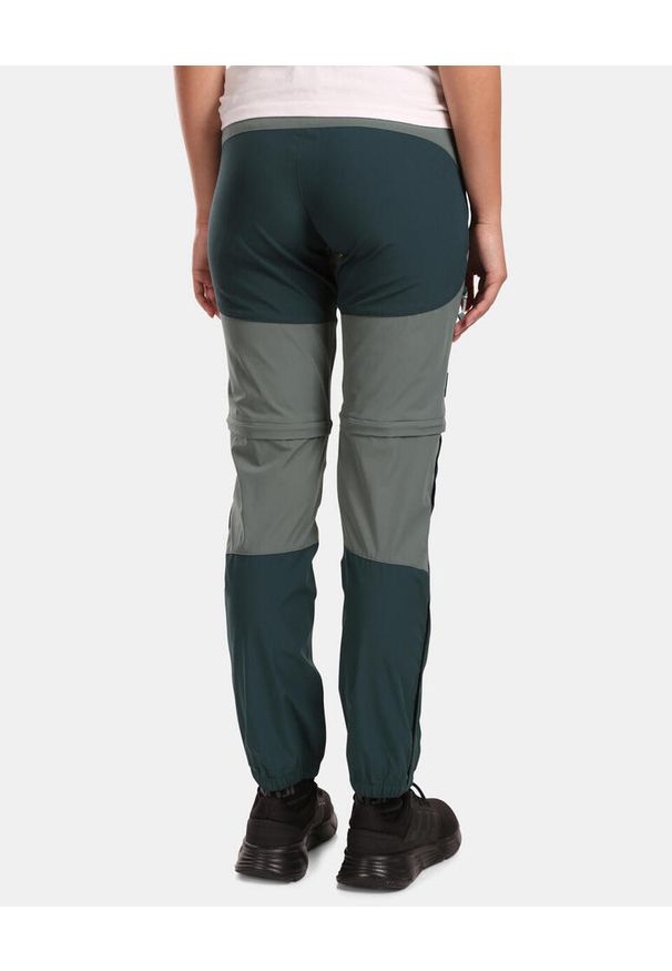 Damskie spodnie outdoorowe 2 w 1 Kilpi HOSIO-W. Kolor: zielony. Materiał: nylon. Sezon: lato. Sport: turystyka piesza