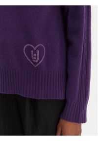 Liu Jo Golf MF5445 MS76L Fioletowy Regular Fit. Typ kołnierza: golf. Kolor: fioletowy. Materiał: syntetyk, wiskoza #4