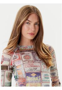 Guess Bluzka W5YP43 KBBF2 Kolorowy Slim Fit. Materiał: syntetyk. Wzór: kolorowy #2