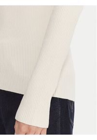 Kontatto Sweter 3M0809C Écru Slim Fit. Kolor: kremowy. Materiał: syntetyk #5