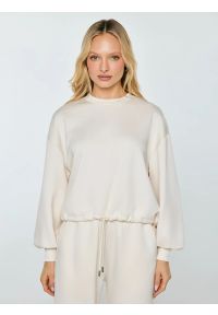 Big-Star - Bluza damska z wiskozy kremowa Lunara 102. Okazja: do domu. Kolor: kremowy. Materiał: wiskoza. Długość: długie. Styl: elegancki, sportowy #1