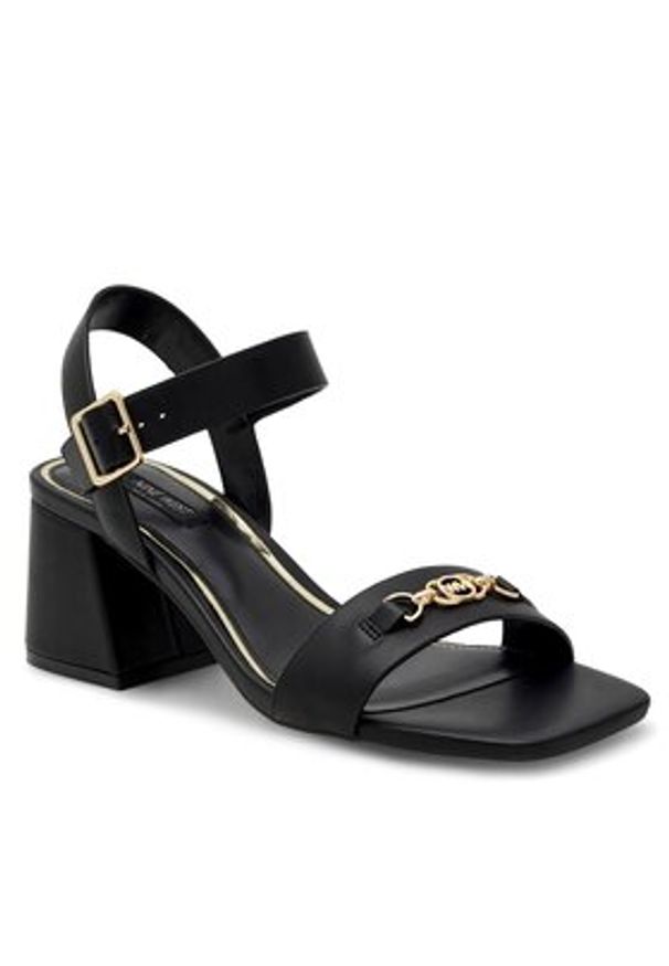 Nine West Sandały 123AL0553 Czarny. Kolor: czarny. Materiał: syntetyk