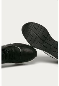 Marco Tozzi - Buty. Nosek buta: okrągły. Zapięcie: sznurówki. Kolor: czarny. Materiał: syntetyk, materiał, skóra ekologiczna, guma. Szerokość cholewki: normalna. Obcas: na obcasie. Wysokość obcasa: średni #4