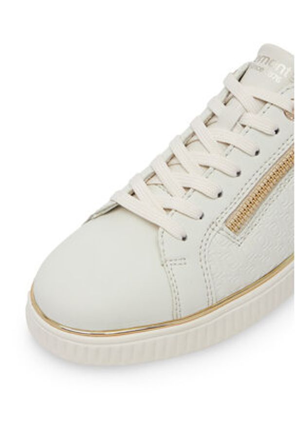 Remonte Sneakersy D2E00-80 Biały. Kolor: biały. Materiał: skóra