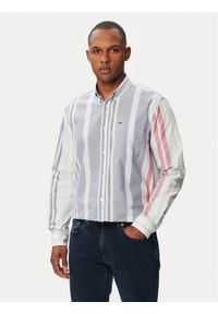 Tommy Jeans Koszula Oxford DM0DM23246 Kolorowy Relaxed Fit. Materiał: bawełna. Wzór: kolorowy #1