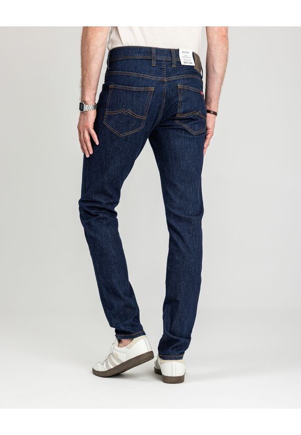 Męskie Spodnie Jeansowe Mustang Style Oregon Tapered Denim Blue 1018014 5000 901