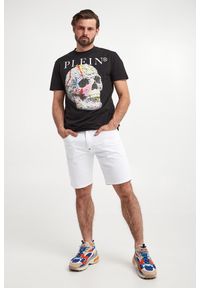 Philipp Plein - Spodenki męskie jeansowe PHILLIP PLEIN. Materiał: jeans