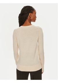 Calvin Klein Sweter K20K207575 Beżowy Regular Fit. Kolor: beżowy. Materiał: wełna #5