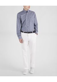 PAUL & SHARK - Granatowa koszula z printem. Okazja: na co dzień. Kolor: niebieski. Materiał: bawełna. Wzór: nadruk. Styl: casual #2