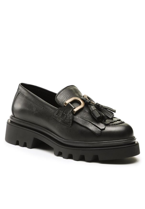 Loafersy Badura. Kolor: czarny