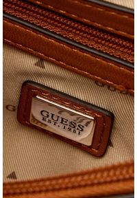 Guess - GUESS Brązowa damska kopertówka Adelasia Cnvrtble. Kolor: brązowy. Materiał: skórzane #6